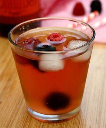 thé glacé fruits rouges